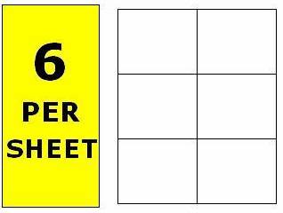 6 Per Sheet (99x93mm)